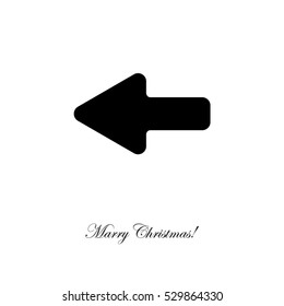 Web line icon. Left arrow