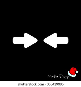 Web line icon. Left and right arrows