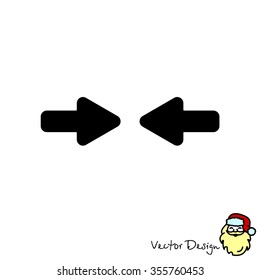 Web line icon. Left and right arrows