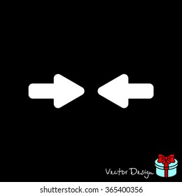 Web line icon. Left and right arrows