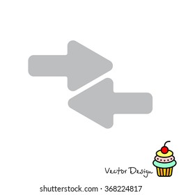 Web line icon. Left and right arrows