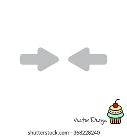 Web line icon. Left and right arrows