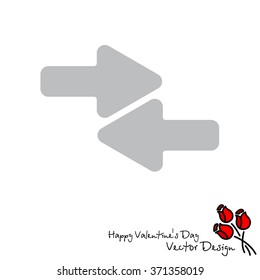 Web line icon. Left and right arrows