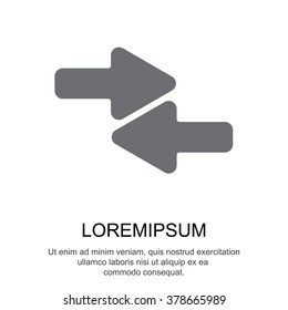 Web line icon. Left and right arrows