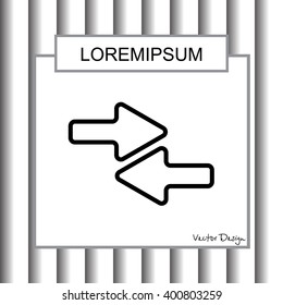 Web line icon. Left and right arrows