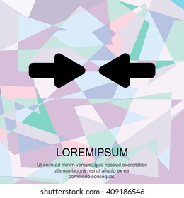 Web line icon. Left and right arrows