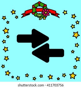 Web line icon. Left and right arrows