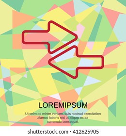 Web line icon. Left and right arrows