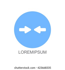 Web line icon. Left and right arrows