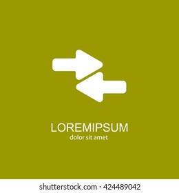 Web line icon. Left and right arrows