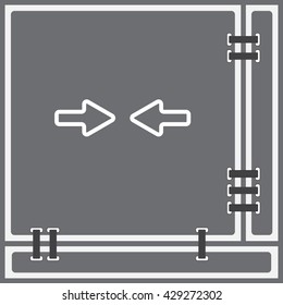 Web line icon. Left and right arrows