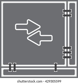 Web line icon. Left and right arrows