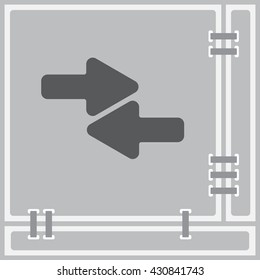 Web line icon. Left and right arrows