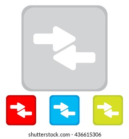 Web line icon. Left and right arrows