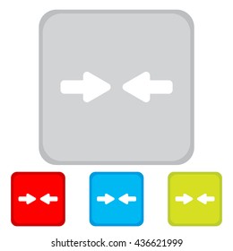 Web line icon. Left and right arrows