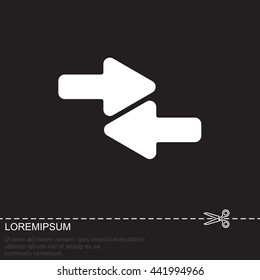 Web line icon. Left and right arrows