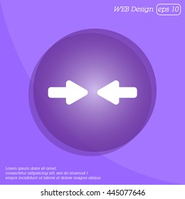 Web line icon. Left and right arrows