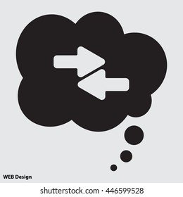 Web line icon. Left and right arrows