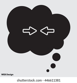 Web line icon. Left and right arrows