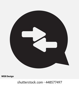 Web line icon. Left and right arrows