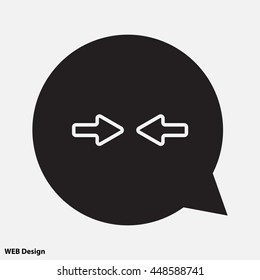 Web line icon. Left and right arrows