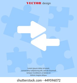 Web line icon. Left and right arrows