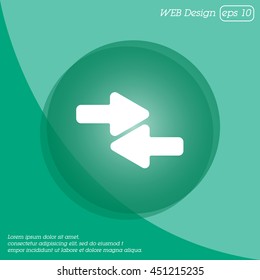 Web line icon. Left and right arrows