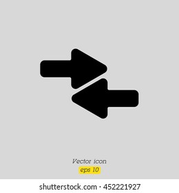 Web line icon. Left and right arrows