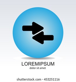 Web line icon. Left and right arrows