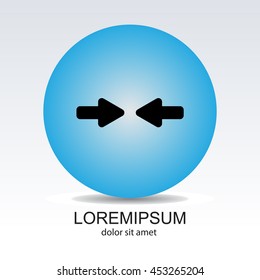 Web line icon. Left and right arrows
