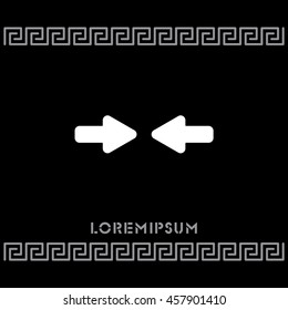 Web line icon. Left and right arrows