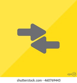 Web line icon. Left and right arrows