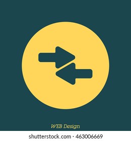Web line icon. Left and right arrows