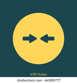 Web line icon. Left and right arrows