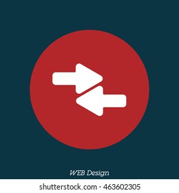 Web line icon. Left and right arrows