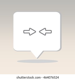 Web line icon. Left and right arrows