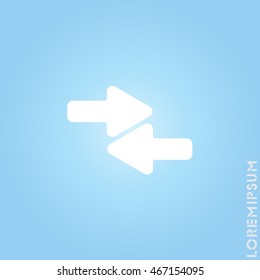 Web line icon. Left and right arrows