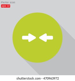 Web line icon. Left and right arrows