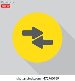 Web line icon. Left and right arrows