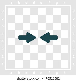 Web line icon. Left and right arrows