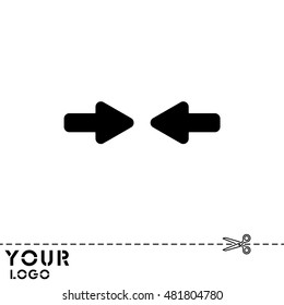 Web line icon. Left and right arrows