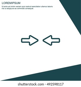 Web line icon. Left and right arrows