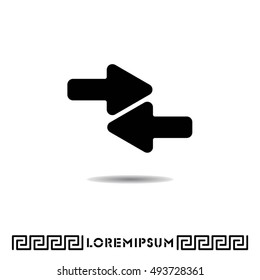 Web line icon. Left and right arrows
