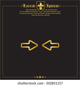 Web line icon. Left and right arrows
