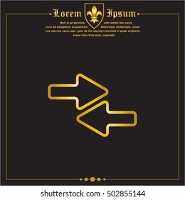 Web line icon. Left and right arrows