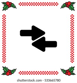 Web line icon. Left and right arrows