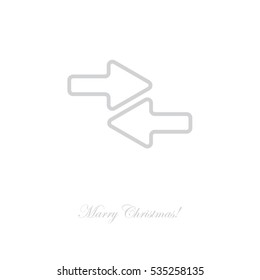 Web line icon. Left and right arrows