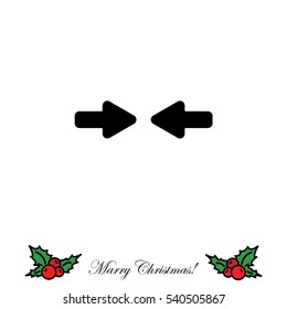 Web line icon. Left and right arrows