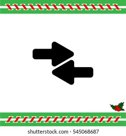 Web line icon. Left and right arrows