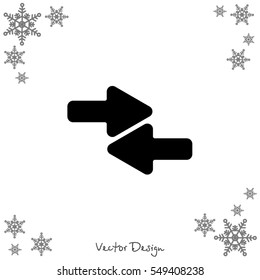 Web line icon. Left and right arrows